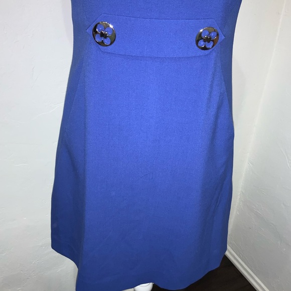 ❌📂BANANA REPUBLIC DRESS COBALT BLUE WITH TAB 4 - Picture 3 of 8